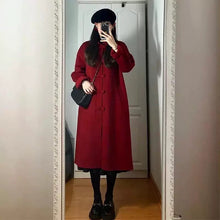 Load image into Gallery viewer, Petite Hepburn Style Mid-length Woolen Coat