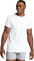 Fruit of The Loom Men's Crew Tee Undershirts, Moisture Wicking & Tag Free, Also Available in Big & Tall
