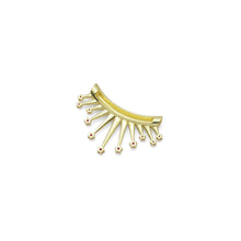 Load image into Gallery viewer, Colorful CZ Gold Celebration Dream Star Tube Pendant, Sku#LX337