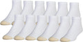 GOLDTOE Men's 656P Cotton Ankle Athletic Socks, Multipairs