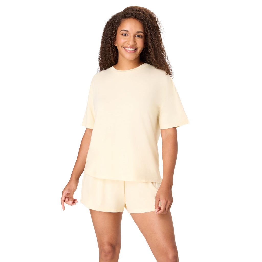 Hanes Women's Pajamas Set, Comfywear Pajamas for Women Set, Originals SupertSoft Loungewear, T-Shirt & Sleep Shorts