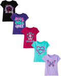 The Children's Place Girls' Short Sleeve Graphic T-shirts (5-Pack)