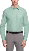 Van Heusen Mens Dress Shirt Regular Fit Poplin Solid