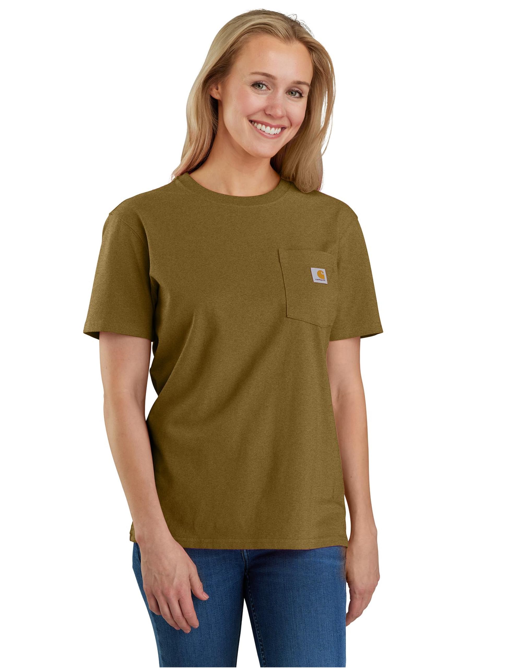 Carhartt Women's Loose Fit Heavyweight Short-Sleeve Pocket T-Shirt Closeout