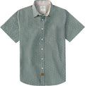 Dubinik® Mens Short Sleeve Button Down Shirts 100% Cotton Plaid Men's Casual Button-Down Shirts with Pocket