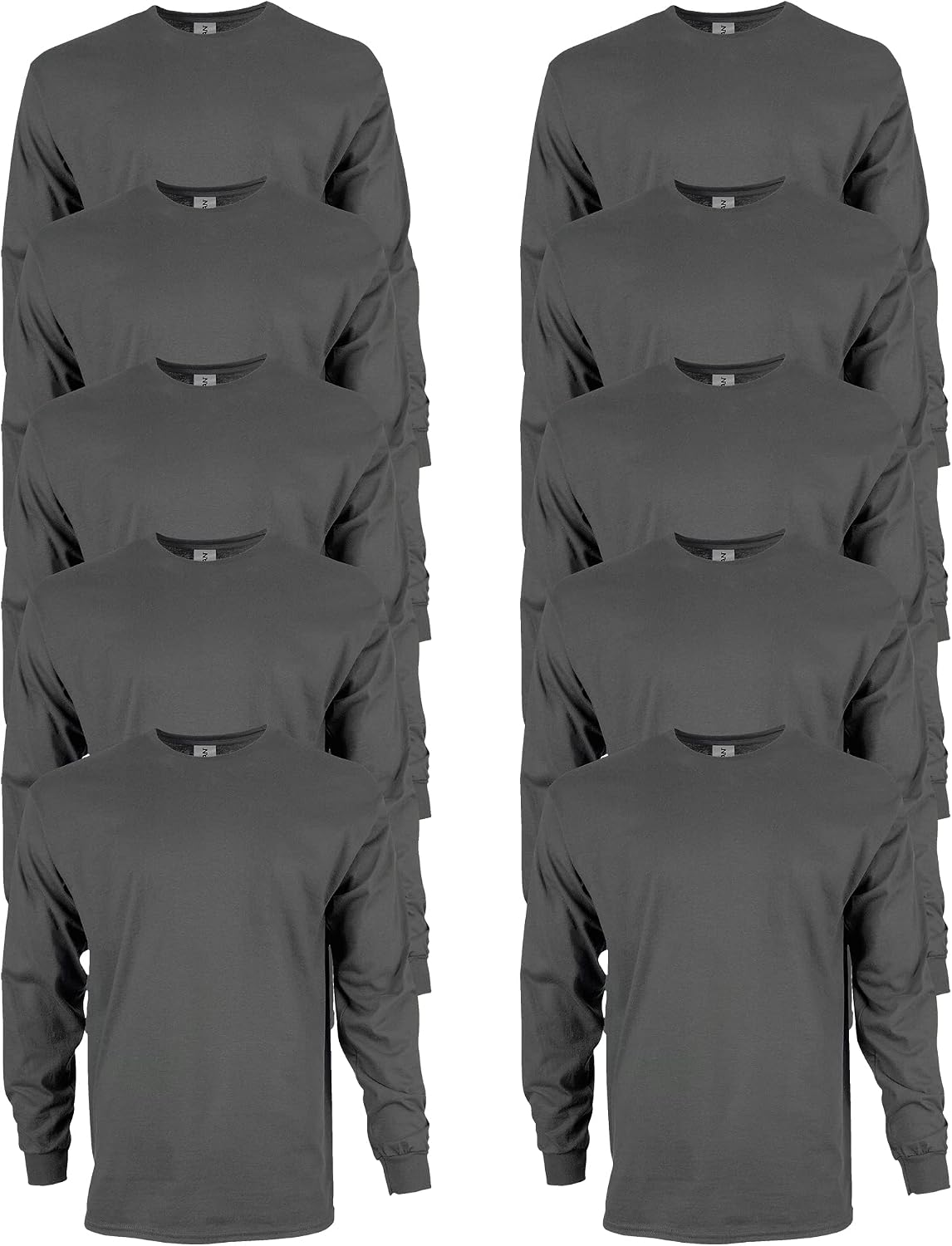 Gildan Adult Ultra Cotton Long Sleeve T-Shirt, Style G2400, Multipack