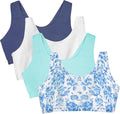 Fruit of the Loom Women's Wireless Cotton Sports Bra, Multipack