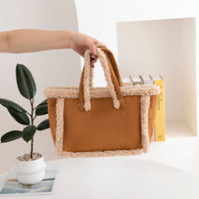 Load image into Gallery viewer, Plush Crossbody Tote Bag