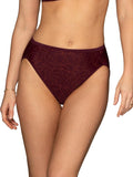 Vanity Fair Women's Illumination Hi Cut Panties, Silky Stretch & Satin Trim