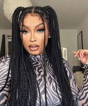 Load image into Gallery viewer, 360 Knotless Box Braids Wig | Super Long | Full Lace | Baby Hair | Synthetic Braids | Black Women