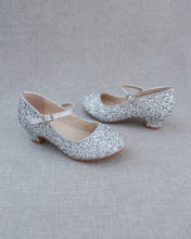 Load image into Gallery viewer, Rock Glitter Mary Jane with Glitter Heels for Girls