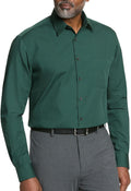 Van Heusen Mens Dress Shirt Regular Fit Poplin Solid