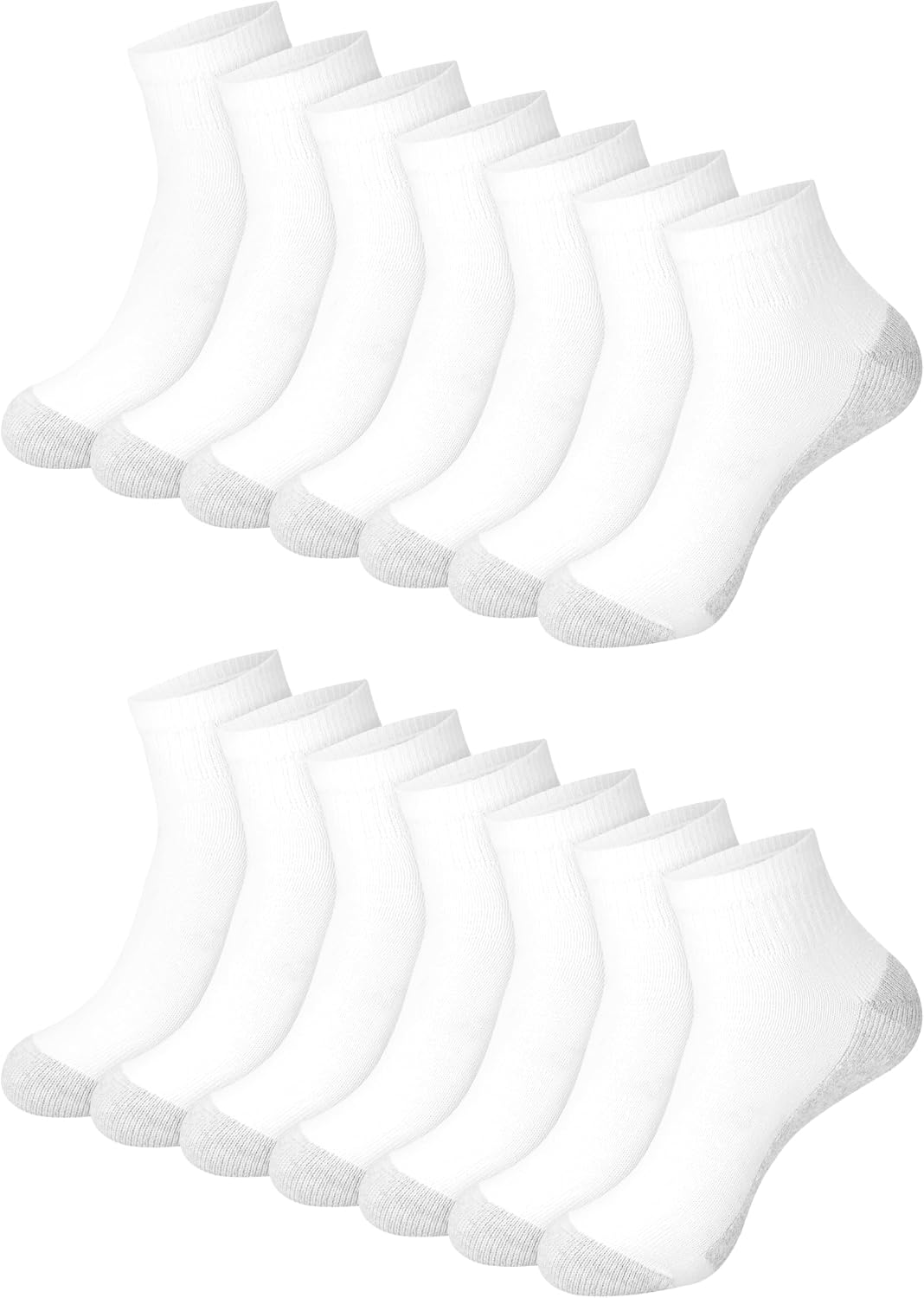 Hanes Double Tough Ankle Socks Moisture Wicking Socks, Multipack