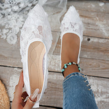 Load image into Gallery viewer, Women's Floral Pointed-Toe Flat Loafers - Slip-On Casual Shoes