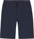 Nautica Boys' School Uniform Performance Khaki Shorts, Moisture Wicking