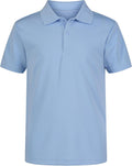 Nautica Boys' School Uniform Short Sleeve Polo Shirt, Button Closure, Moisture Wicking Performance Material