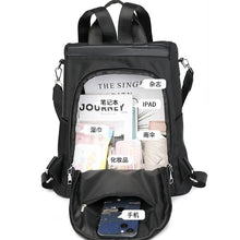 Load image into Gallery viewer, Women's Stylish Lightweight Nylon Backpack - Multi-Pocket Travel Daypack