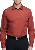 Van Heusen Mens Dress Shirt Regular Fit Poplin Solid