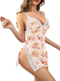 CRIPOM Babydoll Lingerie for Women Sexy Nightgowns Lace Chemise XXS-4XL
