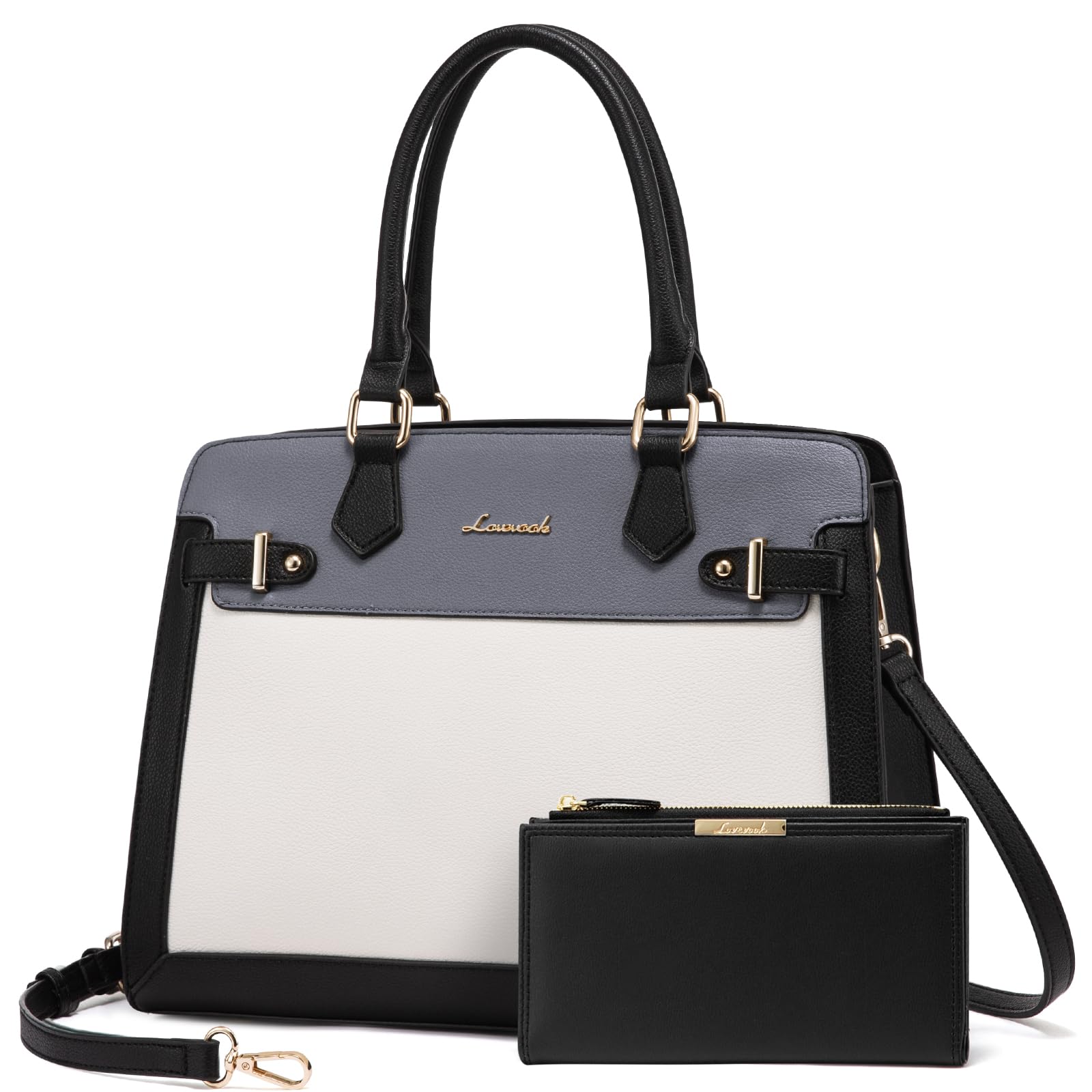 LOVEVOOK Purses and Handbags for Women, Tote Shoulder Bag Satchel Purse and PU Leather Top Handle for ladies