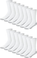 Hanes Men's Double Tough Crew Socks | Moisture Wicking Socks, Multipack