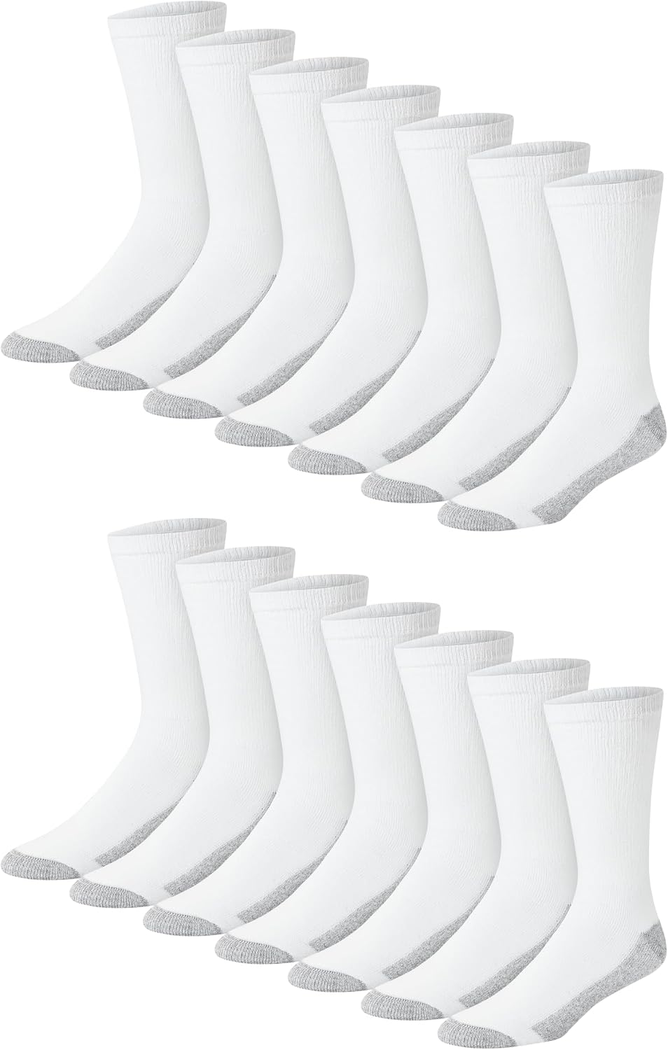 Hanes Men's Double Tough Crew Socks | Moisture Wicking Socks, Multipack