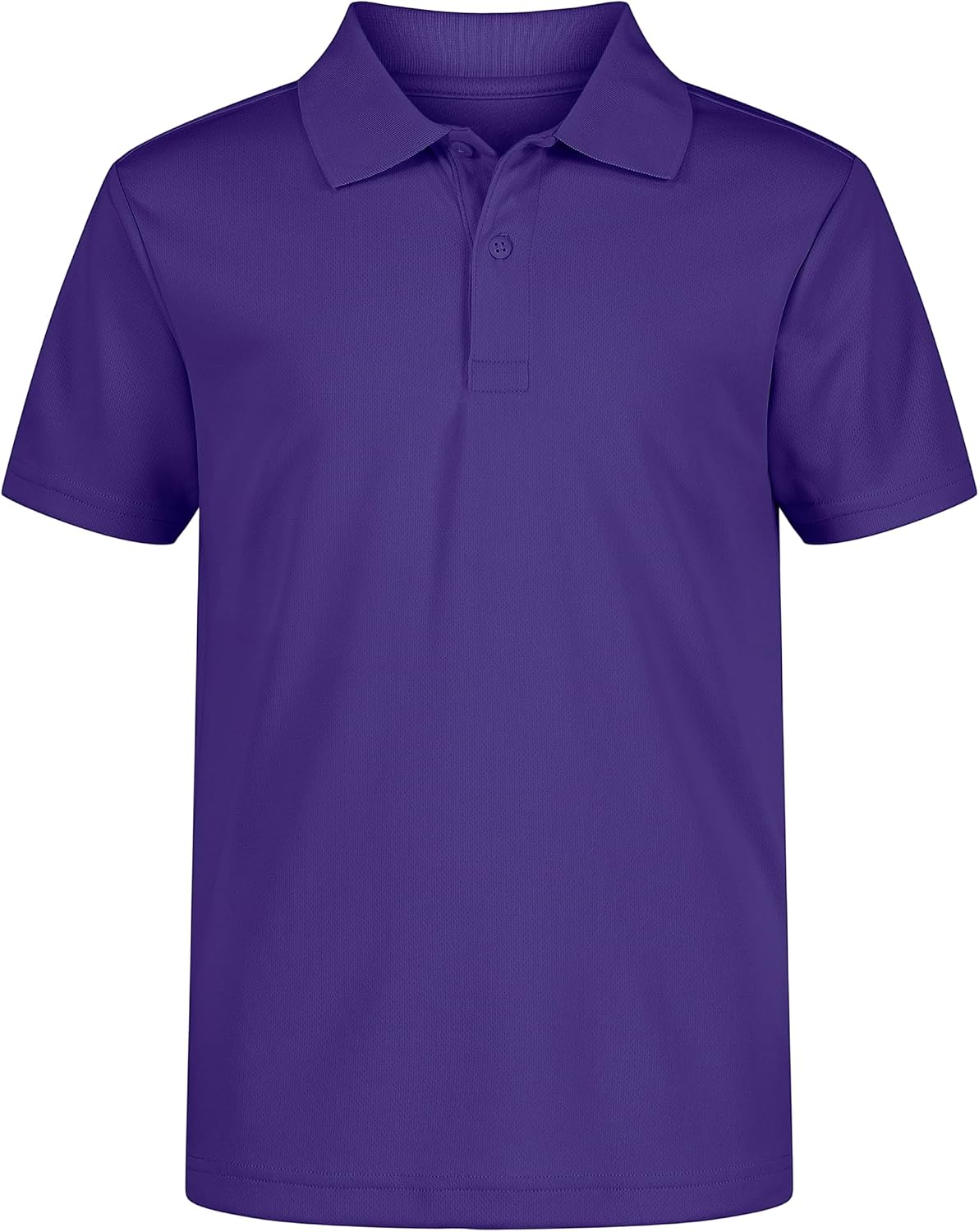 Nautica Boys' School Uniform Short Sleeve Polo Shirt, Button Closure, Moisture Wicking Performance Material
