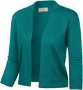 GRACE KARIN Women Cardigan Sweaters Lightweight Knit Cropped Cardigans Trendy 3/4 Sleeve Shrug Bolero S-3XL