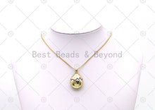 Load image into Gallery viewer, CZ Oval Ball Charm, Sku#JD09