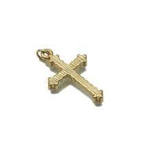 Load image into Gallery viewer, Gold Pearl Cross Pendant, sku#Y605