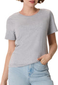 Hanes Women's Perfect-T Crewneck T-Shirt, Lightweight Cotton Short Sleeve Tee for Women