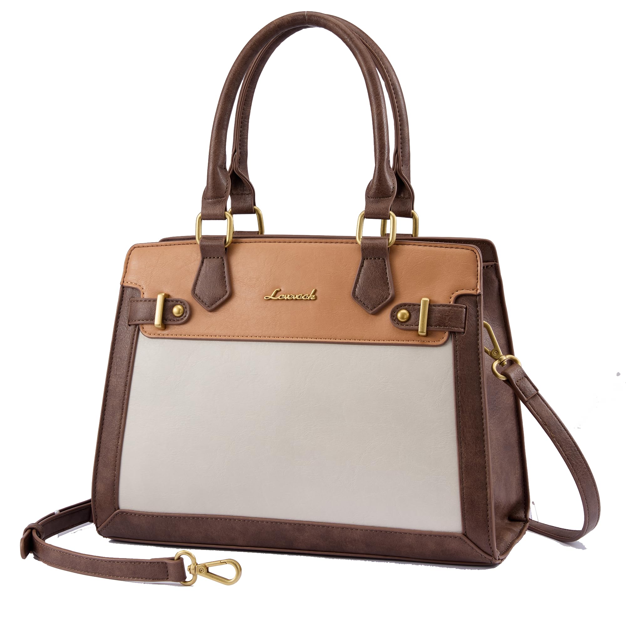 LOVEVOOK Purses and Handbags for Women, Tote Shoulder Bag Satchel Purse and PU Leather Top Handle for ladies