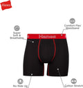 Hanes Men's Boxer Brief Underwear Pack, Stretch Cotton Boxer Briefs for Men, Moisture-wicking, 6-pack