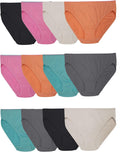Fruit of the Loom womens Breathable Underwear, Moisture Wicking Keeps You Cool & Comfortable, Available in Plus Size