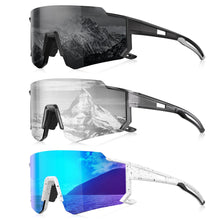 Load image into Gallery viewer, Polarized Sport Sunglasses for Men and Women, Lightweight TR90 Sun Glasses with UV Protection for Cycling Running