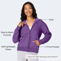 Hanes Women's EcoSmart Fleece Sweatshirt for Women, Soft Midweight - Full-Zip Hoodie, Sweatshirt, or 1/4 Zip