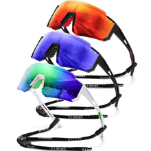Load image into Gallery viewer, Polarized Sport Sunglasses for Men and Women, Lightweight TR90 Sun Glasses with UV Protection for Cycling Running