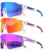 Load image into Gallery viewer, Polarized Sports Sunglasses for Men Women, UV400 Protection Mens Sunglasses Wrap Around Sun Glasses for Cycling Running