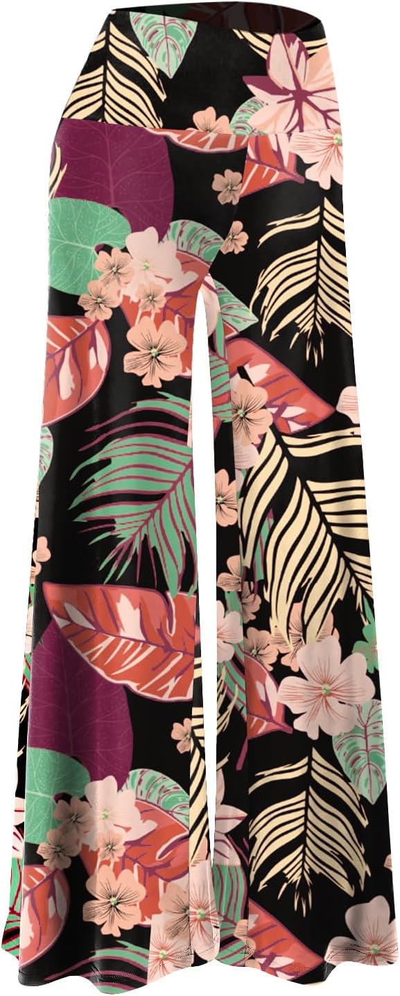 Arolina Palazzo Pants for Women Wide Leg Flowy Pants Casual Comfy High Waist Summer Pants