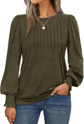AUTOMET Womens Long Sleeve Shirts Fall Blouses Tops Business Casual Outfits