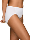 Vanity Fair Women's Illumination Hi Cut Panties, Silky Stretch & Satin Trim