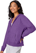 Hanes Women's EcoSmart Fleece Sweatshirt for Women, Soft Midweight - Full-Zip Hoodie, Sweatshirt, or 1/4 Zip