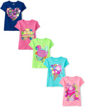The Children's Place Girls' Short Sleeve Graphic T-shirts (5-Pack)