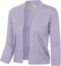 GRACE KARIN Women Cardigan Sweaters Lightweight Knit Cropped Cardigans Trendy 3/4 Sleeve Shrug Bolero S-3XL