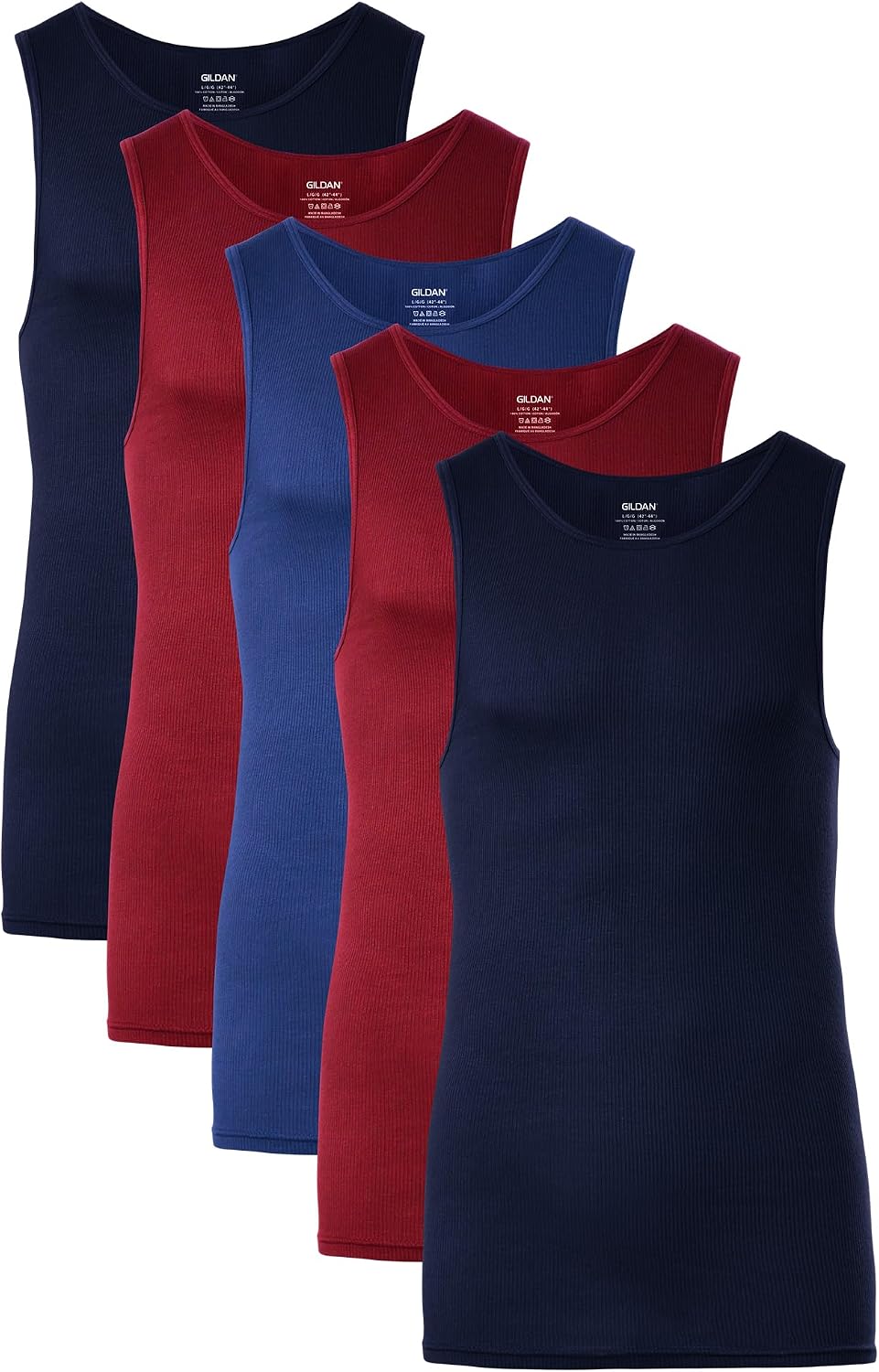 Gildan Men's A-Shirts Tanks Multipack