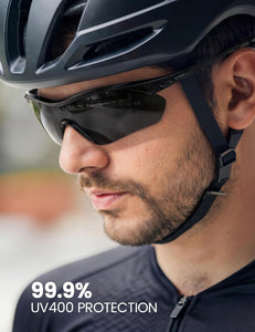 Lamicall 22g Polarized Sports Sunglasses - UV400 Protection Men Women Sun Glasses for Driving Running Cycling Baseball Golf