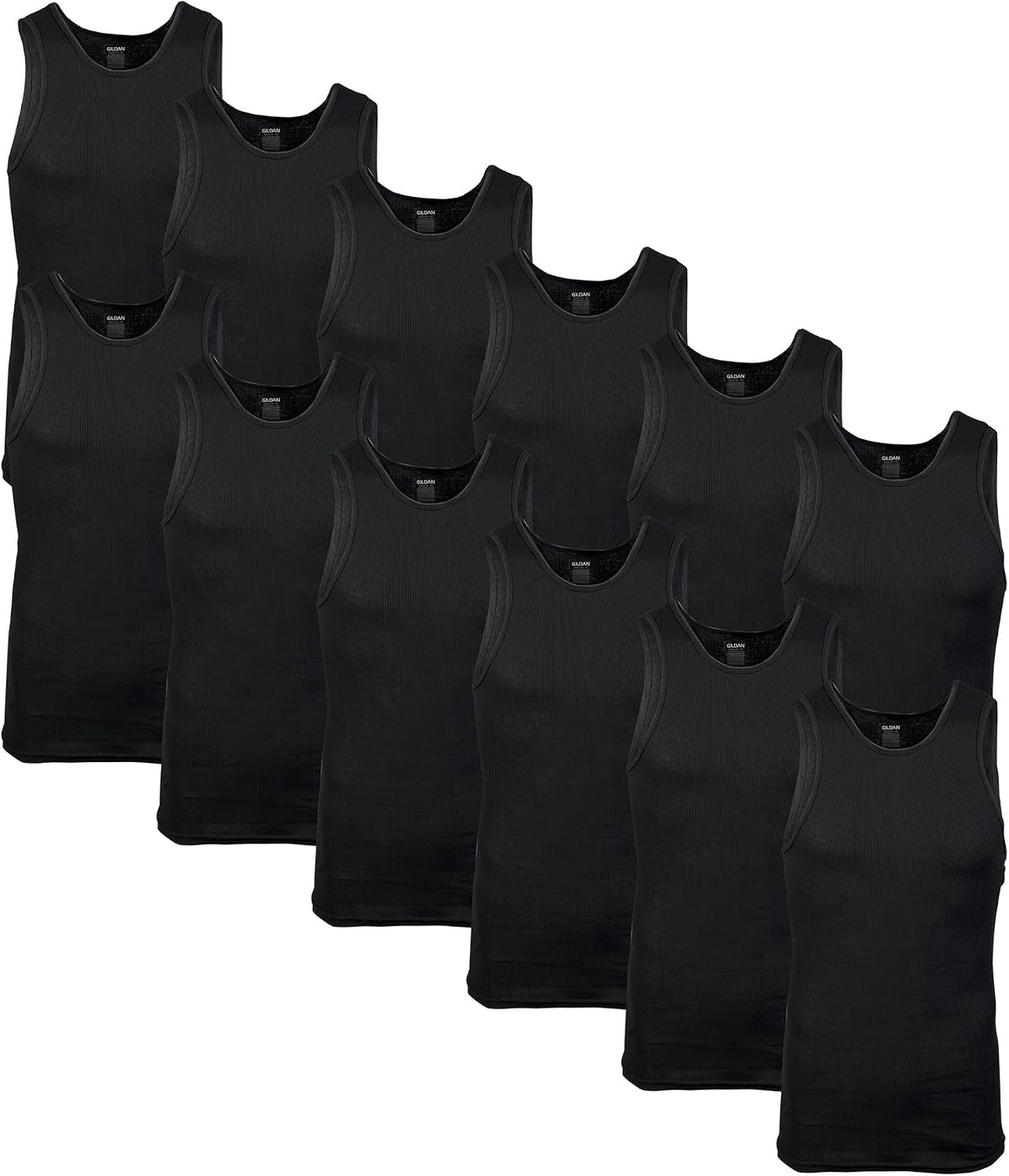 Gildan Men's A-Shirts Tanks Multipack