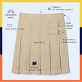 French Toast Girls Adjustable Waist Pleated-Front Two-tab Scooter