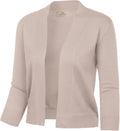 GRACE KARIN Women Cardigan Sweaters Lightweight Knit Cropped Cardigans Trendy 3/4 Sleeve Shrug Bolero S-3XL