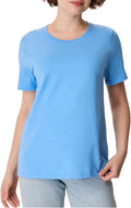 Hanes Women's Perfect-T Crewneck T-Shirt, Lightweight Cotton Short Sleeve Tee for Women